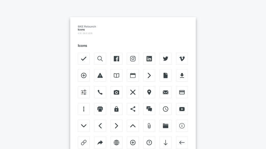 BKE Design System: Icons